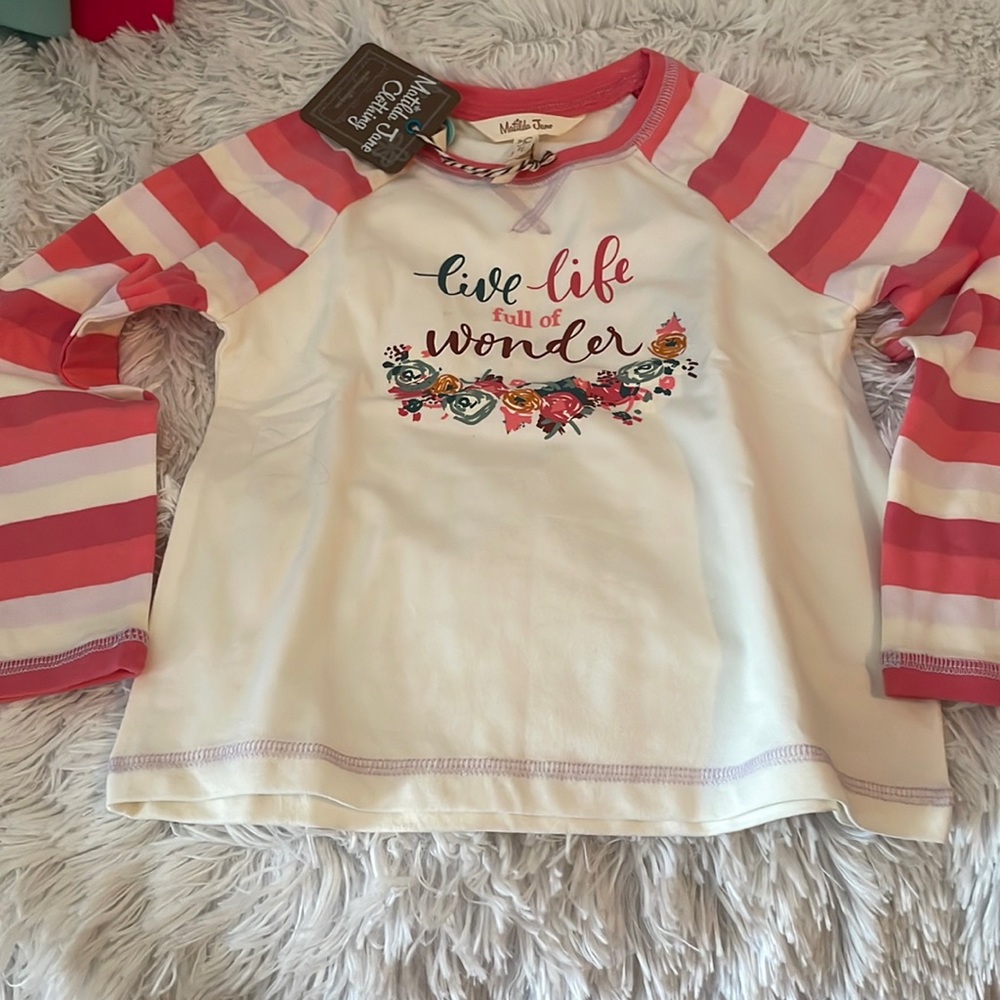 NWT Matilda Jane Live Life Full of Wonder Shirt Size 4